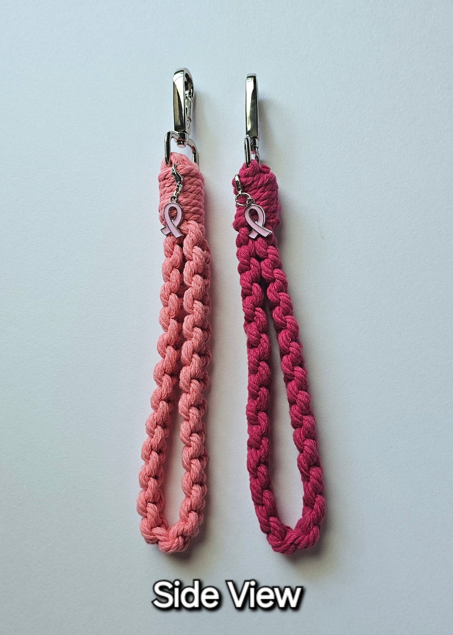 Breast Cancer Awareness Wristlet Keychain