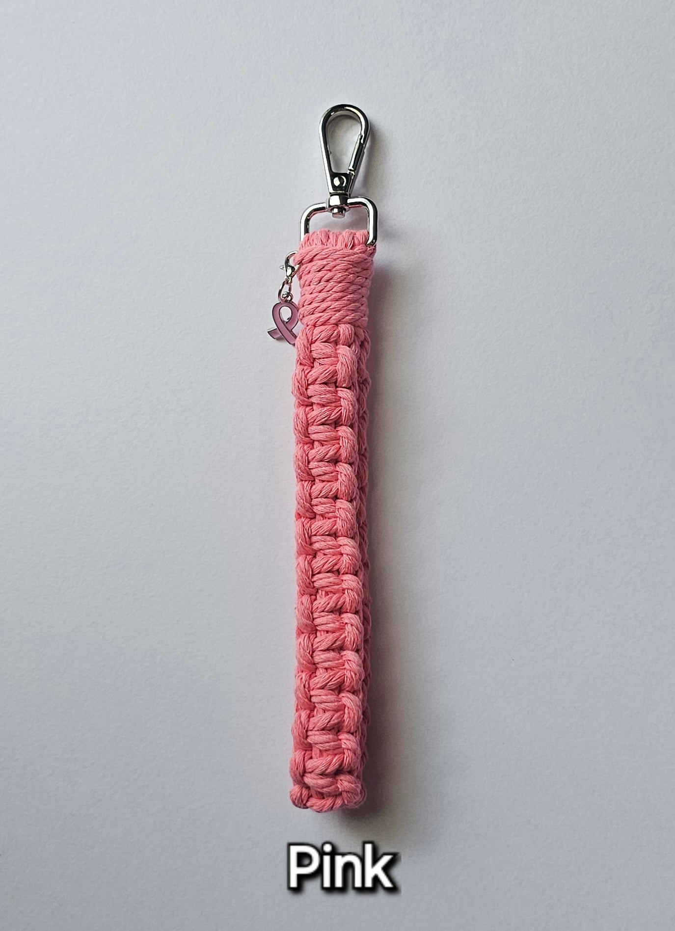Breast Cancer Awareness Wristlet Keychain