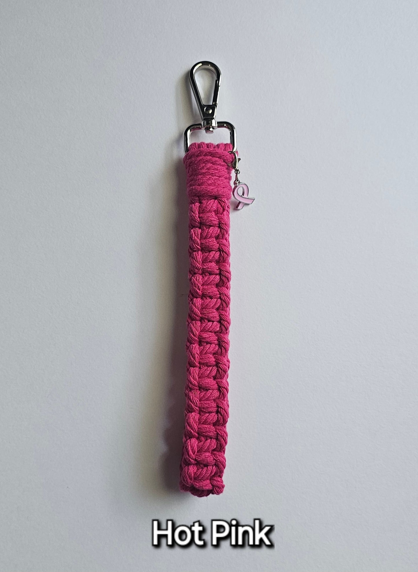 Breast Cancer Awareness Wristlet Keychain
