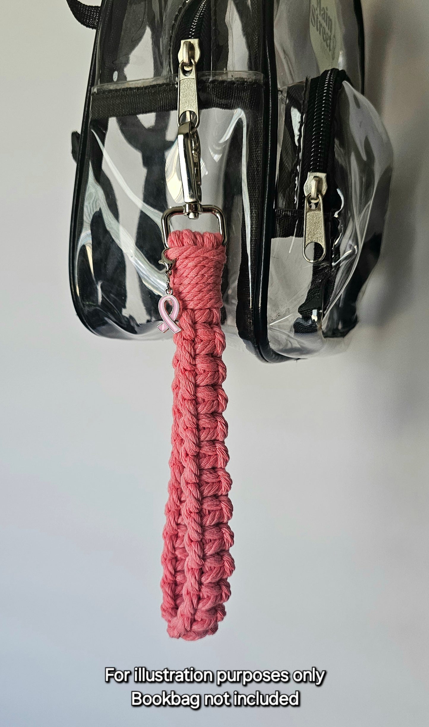 Breast Cancer Awareness Wristlet Keychain