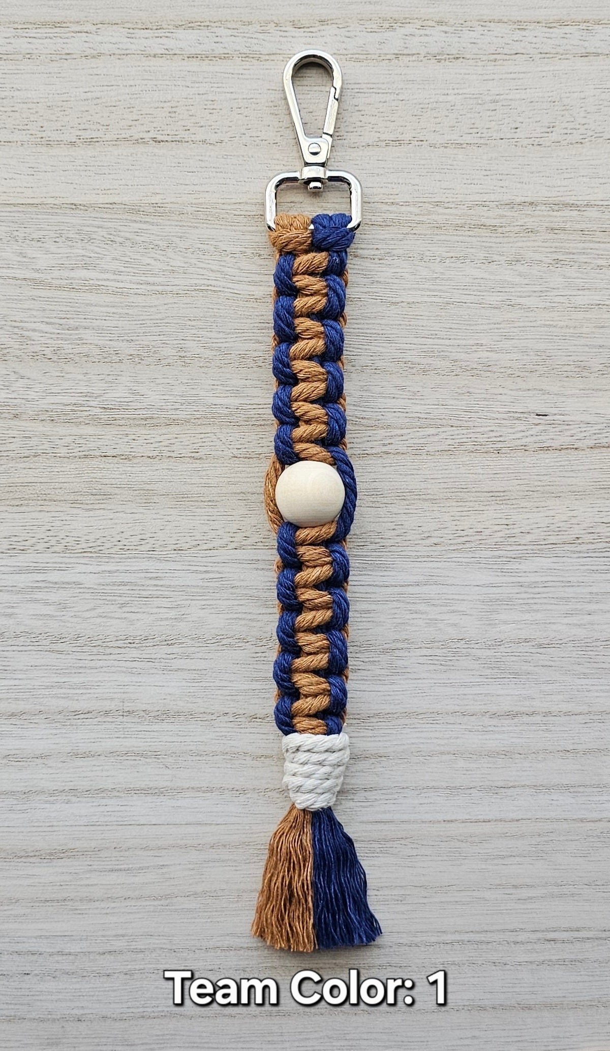 Sports Beaded Keychain