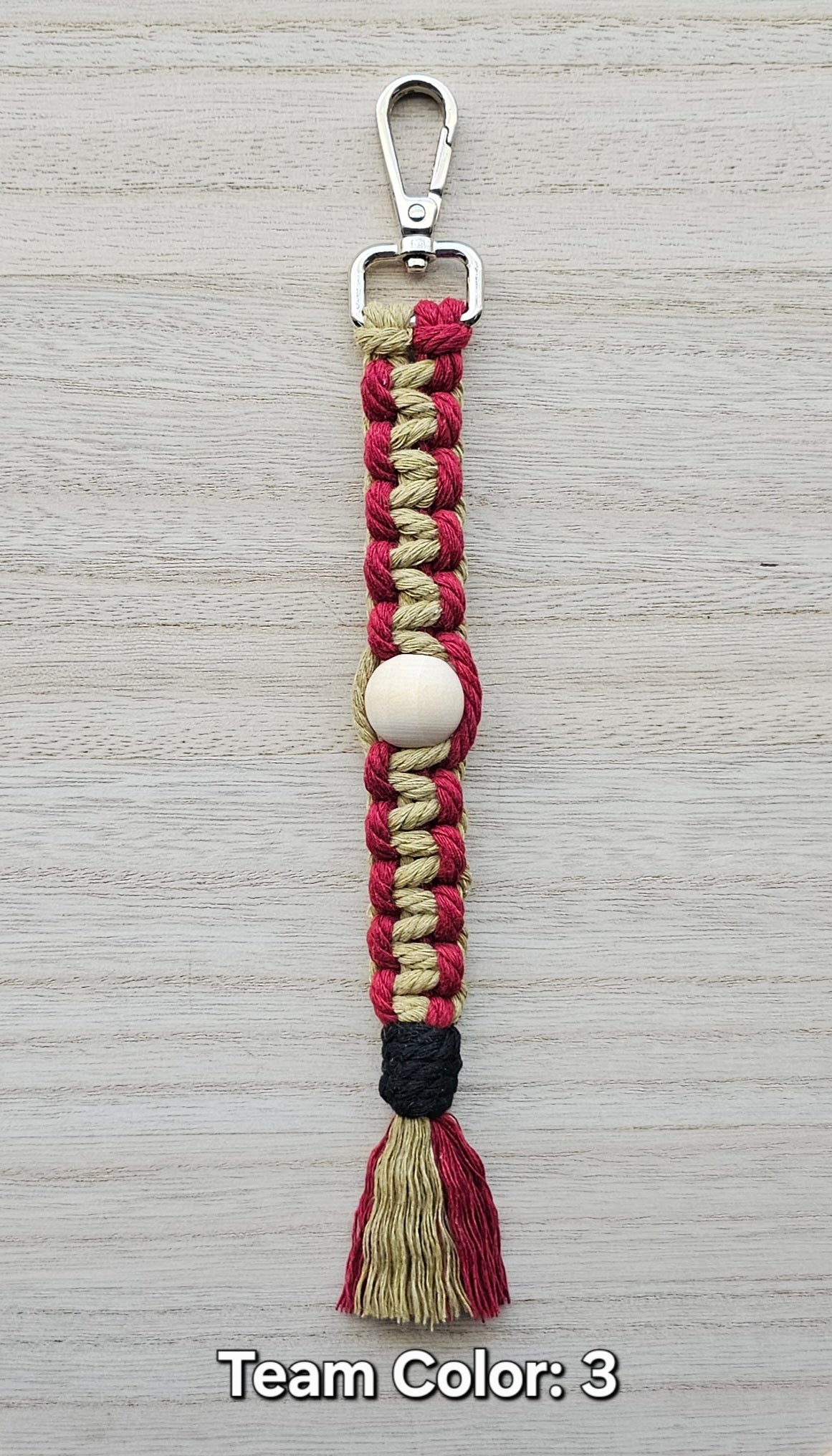 Sports Beaded Keychain