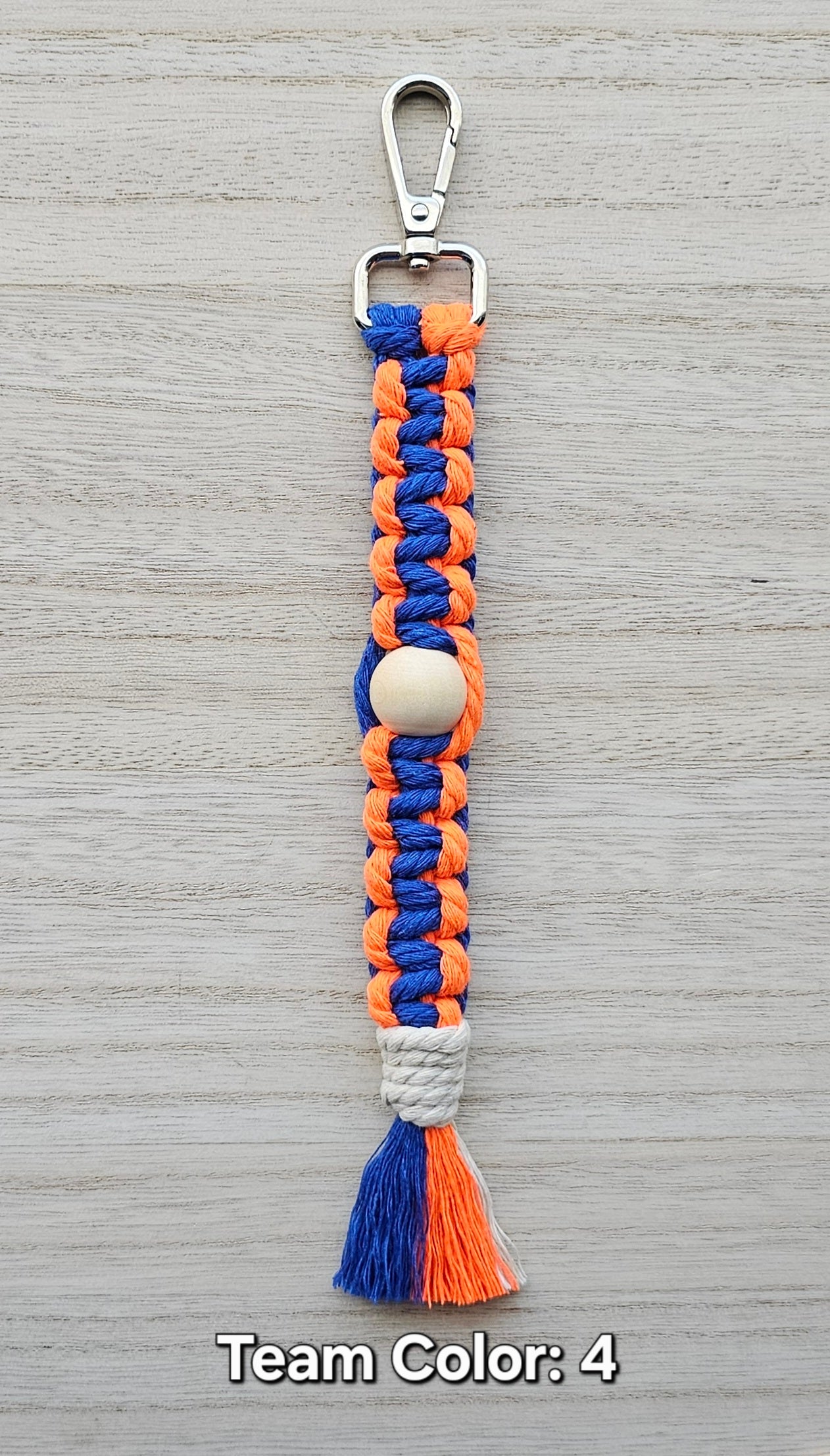 Sports Beaded Keychain