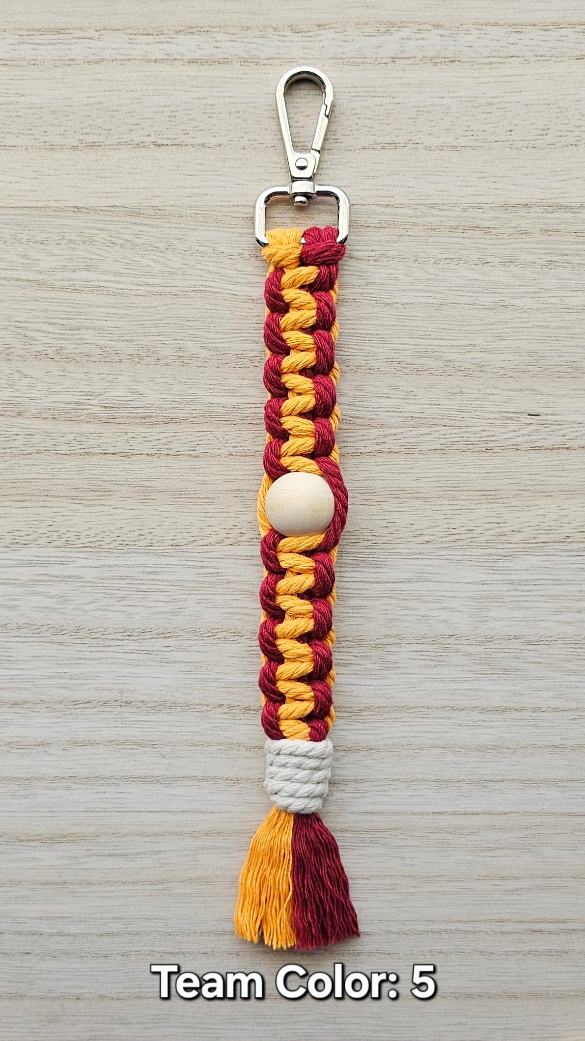 Sports Beaded Keychain