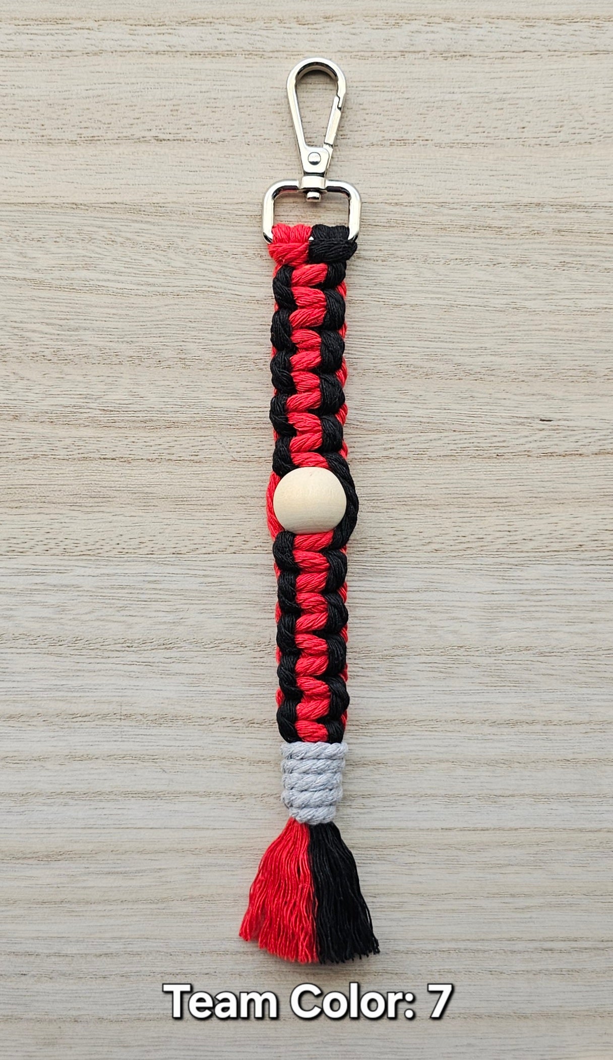 Sports Beaded Keychain