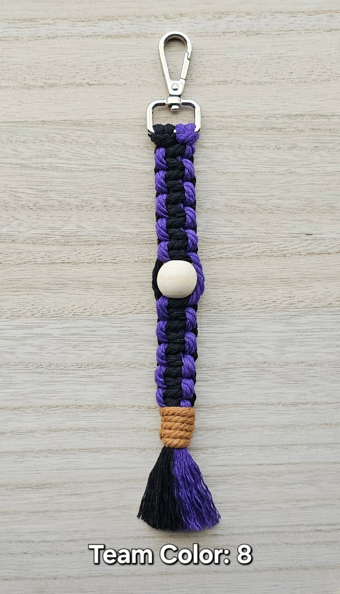 Sports Beaded Keychain
