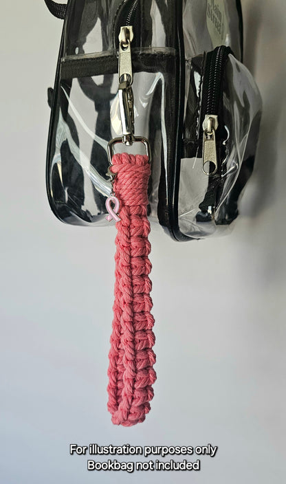 Breast Cancer Awareness Wristlet Keychain