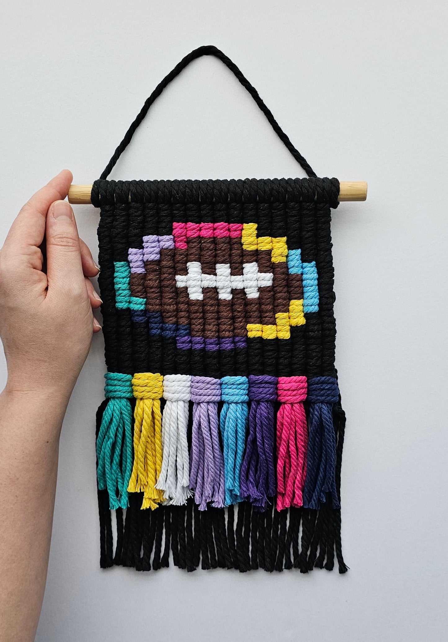 Football Pixel Art Wall Hanging