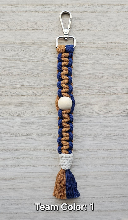 Sports Beaded Keychain