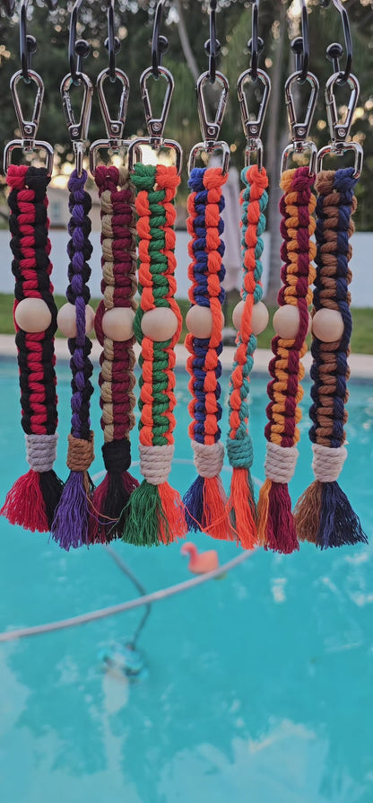 Sports Beaded Keychain